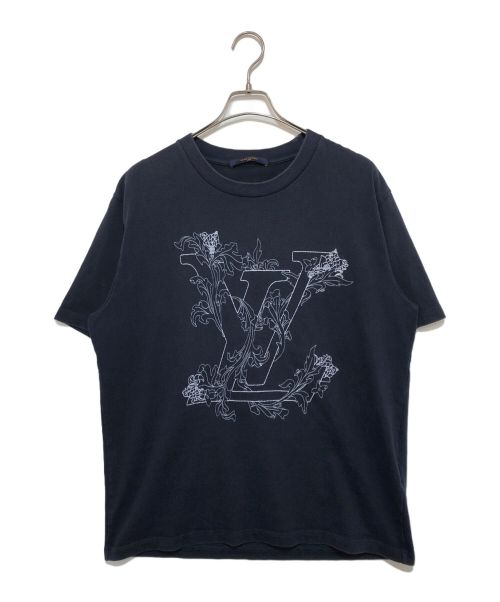 LOUIS VUITTON（ルイ ヴィトン）LOUIS VUITTON (ルイ ヴィトン) LVステッチロゴTシャツ ネイビー サイズ:XLの古着・服飾アイテム