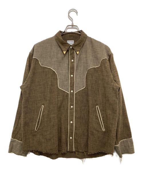 FACCIES（ファッチーズ）FACCIES (ファッチーズ) WESTERN PIPING SHIRT ベージュ サイズ:1の古着・服飾アイテム