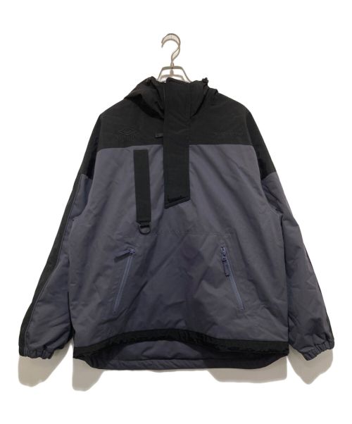 SUPREME（シュプリーム）SUPREME (シュプリーム) UMBRO (アンブロ) Hooded Anorak Jacket ブラック×グレー サイズ:Lの古着・服飾アイテム