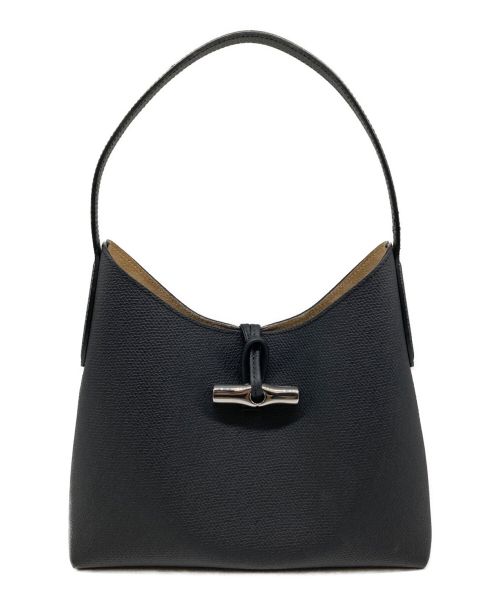 LONGCHAMP（ロンシャン）LONGCHAMP (ロンシャン) ロゾ M ショルダーバッグ ブラックの古着・服飾アイテム