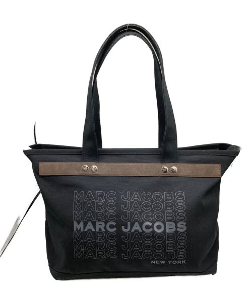 MARC JACOBS（マークジェイコブス）MARC JACOBS (マーク ジェイコブス) ユニバーシティキャンバストートバッグ ブラックの古着・服飾アイテム