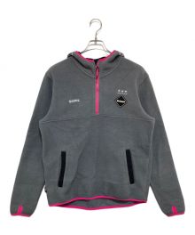 F.C.R.B. Bristol×SOPH.（エフシーアールビー×ソフネット）の古着「POLARTEC FLEECE HALF ZIP STAR HOODY」｜グレー