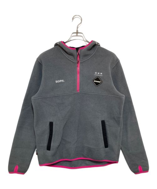 F.C.R.B. Bristol（エフシーアールビー）F.C.R.B. Bristol (エフシーアールビー) SOPH. (ソフネット) POLARTEC FLEECE HALF ZIP STAR HOODY グレー サイズ:Mの古着・服飾アイテム