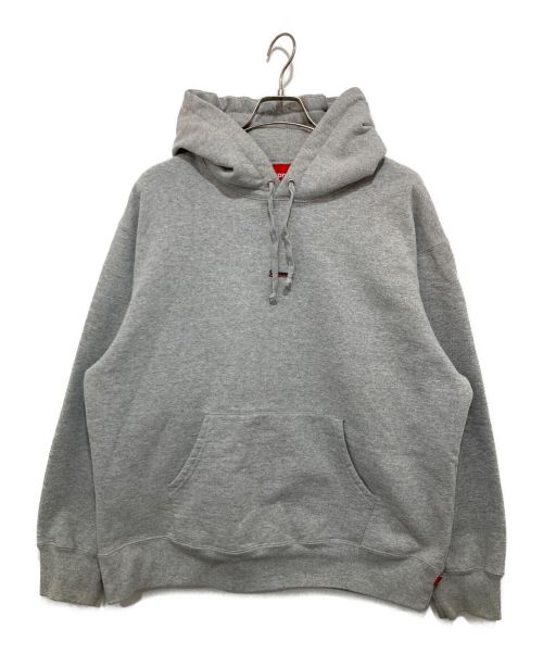 SUPREME（シュプリーム）SUPREME (シュプリーム) Micro Logo Hooded Sweatshirt グレー サイズ:Lの古着・服飾アイテム