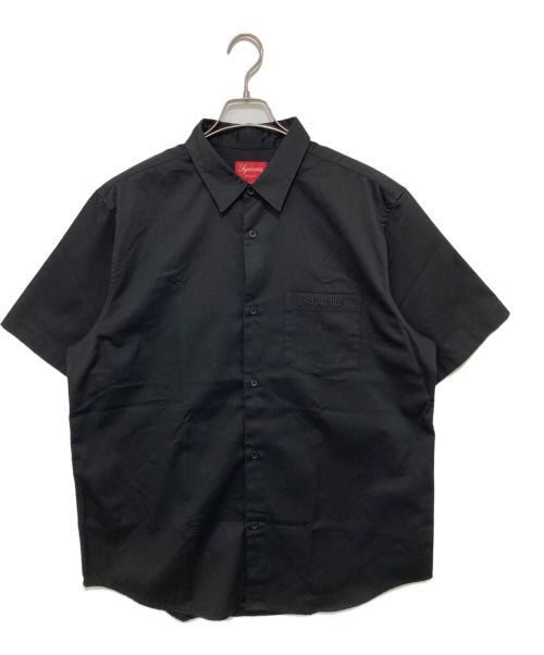 SUPREME（シュプリーム）SUPREME (シュプリーム) Croc Patch S/S Work Shirt supreme ブラック サイズ:L 未使用品の古着・服飾アイテム