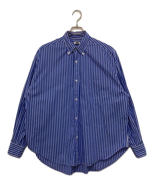 H BEAUTY&YOUTH（エイチ ビューティー&ユース）H BEAUTY&YOUTH (エイチ ビューティアンドユース) THOMAS MASON STRIPE PLENTY BD SHIRT ブルー サイズ:Ｓの古着・服飾アイテム