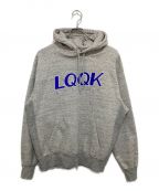 LQQK STUDIOルックスタジオ）の古着「MIDWEIGHT FLEECE LOGO HOODIE」｜グレー