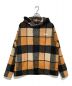 KITH（キス）の古着「Plaid Wool Ginza Hooded Shirt」｜ベージュ