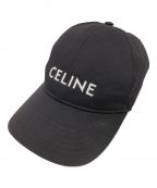 CELINEセリーヌ）の古着「ベースボールキャップキャップ」｜ブラック