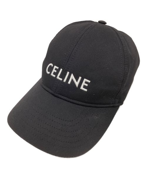 CELINE（セリーヌ）CELINE (セリーヌ) ベースボールキャップキャップ ブラック サイズ:Lの古着・服飾アイテム