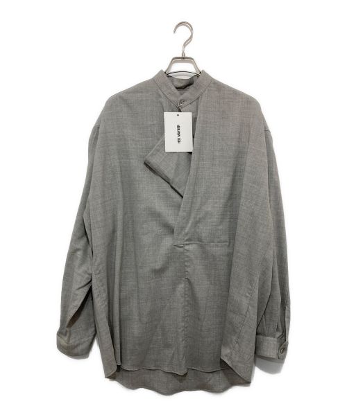 Hed Mayner（ヘド メイナー）Hed Mayner (ヘド メイナー) Band Collar Shirt グレー サイズ:M 未使用品の古着・服飾アイテム