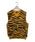 stussy（ステューシー）の古着「Tiger Printed Sweater Vest」｜オレンジ