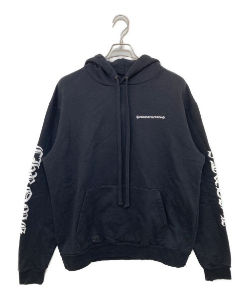 CHROME HEARTS（クロムハーツ）CHROME HEARTS (クロムハーツ) CEMETARY CROSS HOODIE ブラック サイズ:Mの古着・服飾アイテム