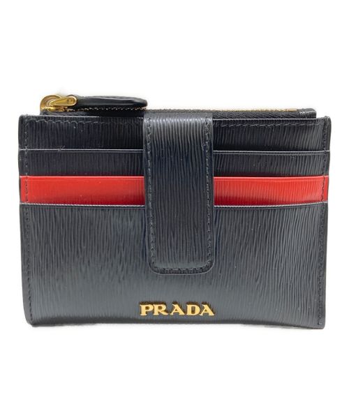 PRADA（プラダ）PRADA (プラダ) コインカードケース ブラックの古着・服飾アイテム