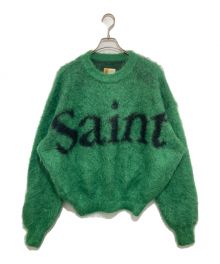 SAINT MICHAEL（セントマイケル）の古着「CREW NECK KNIT」｜グリーン