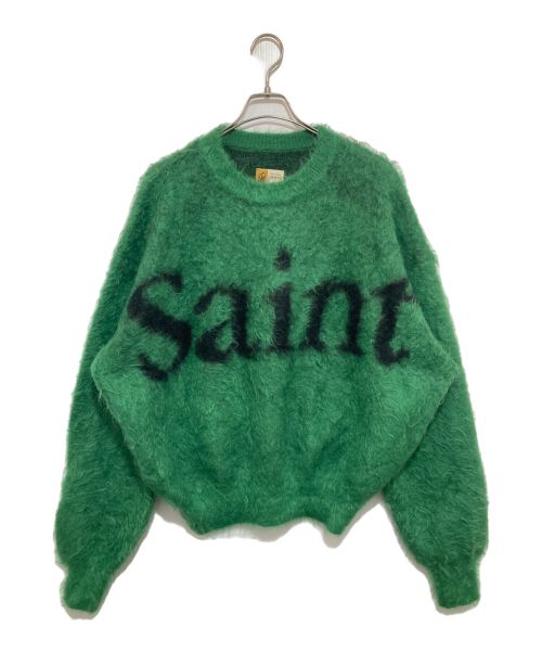 SAINT MICHAEL（セントマイケル）SAINT MICHAEL (セントマイケル) CREW NECK KNIT グリーン サイズ:Lの古着・服飾アイテム