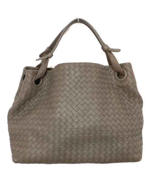 BOTTEGA VENETA（ボッテガベネタ）BOTTEGA VENETA (ボッテガベネタ) ラージ ガルダバッグ イントレチャート グレーの古着・服飾アイテム