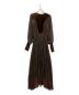 Ameri (アメリ) VELOUR DOCKING SCARF DRESS ブラウン サイズ:M：13000円