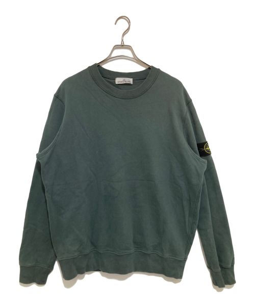 STONE ISLAND（ストーンアイランド）STONE ISLAND (ストーンアイランド) ガーメントダイ ブラッシュドコットン スウェット グレー サイズ:ＸＬの古着・服飾アイテム