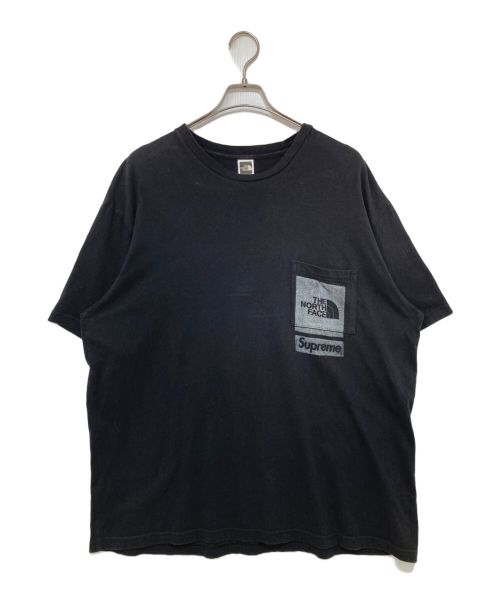 THE NORTH FACE（ザ ノース フェイス）THE NORTH FACE (ザ ノース フェイス) SUPREME (シュプリーム) Printed Pocket Tee ブラック サイズ:Lの古着・服飾アイテム