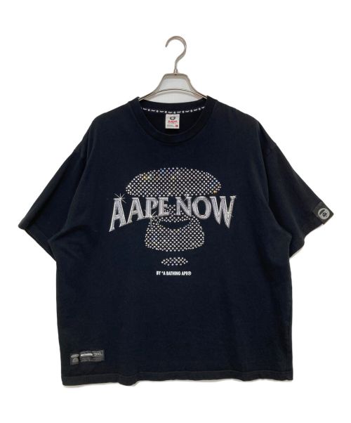 Aape BY A BATHING APE（エーエイプ バイ アベイシングエイプ）Aape BY A BATHING APE (エーエイプ バイ アベイシングエイプ) CRYSTAL AAPE HEAD Tシャツ ブラック サイズ:FREEの古着・服飾アイテム