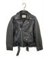 beautiful people（ビューティフルピープル）の古着「vintage leather riders jacket」｜ブラック