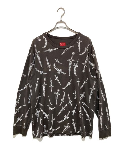 SUPREME（シュプリーム）Supreme (シュプリーム) Daggers L/S Top グレー サイズ:ＸＬの古着・服飾アイテム