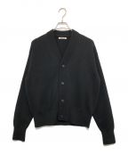 AURALEEオーラリー）の古着「SUPER HARD TWIST RIB KNIT CARDIGAN」｜ブラック