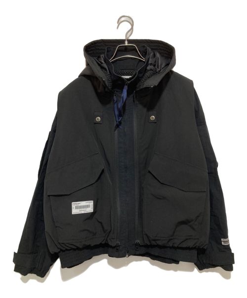 POLIQUANT（ポリクアント）POLIQUANT (ポリクアント) THE DEFORMED BRUSHING BACK FLIGHT JACLET ブラック サイズ:34の古着・服飾アイテム