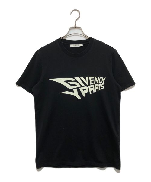 GIVENCHY（ジバンシィ）GIVENCHY (ジバンシィ) GLOW IN THE DARK LOGO COTTON T-SHIRT ブラック サイズ:Mの古着・服飾アイテム