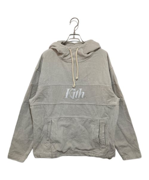 KITH（キス）KITH (キス) Corduroy Double Pocket Hoodie ホワイト サイズ:Mの古着・服飾アイテム