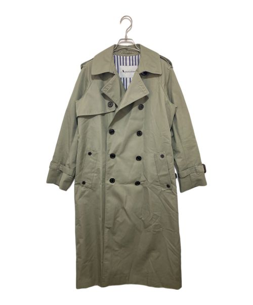 Aquascutum（アクアスキュータム）Aquascutum (アクアスキュータム) コットンポリツイルトレンチコート ベージュ サイズ:8の古着・服飾アイテム