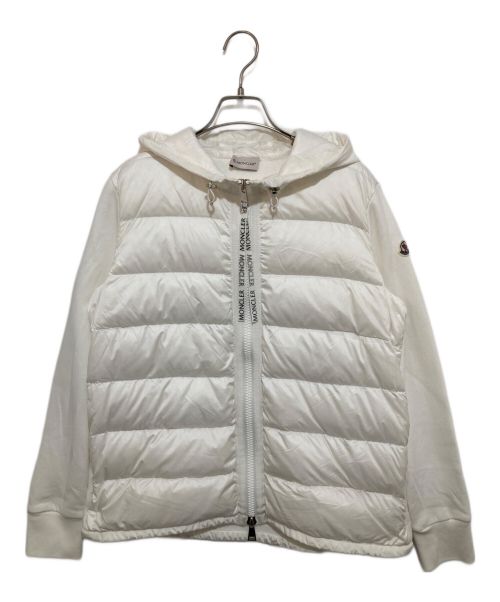 MONCLER（モンクレール）MONCLER (モンクレール) 切替ダウンパーカー ホワイト サイズ:Lの古着・服飾アイテム