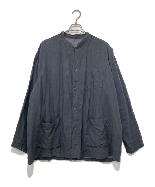 Graphpaper（グラフペーパー）Graphpaper (グラフペーパー) Linen Band Collar Coverall グレー サイズ:2の古着・服飾アイテム