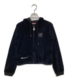 BlackEyePatch（ブラックアイパッチ）の古着「B EMBLEM VELOUR ZIP HOODIE」｜ブラック