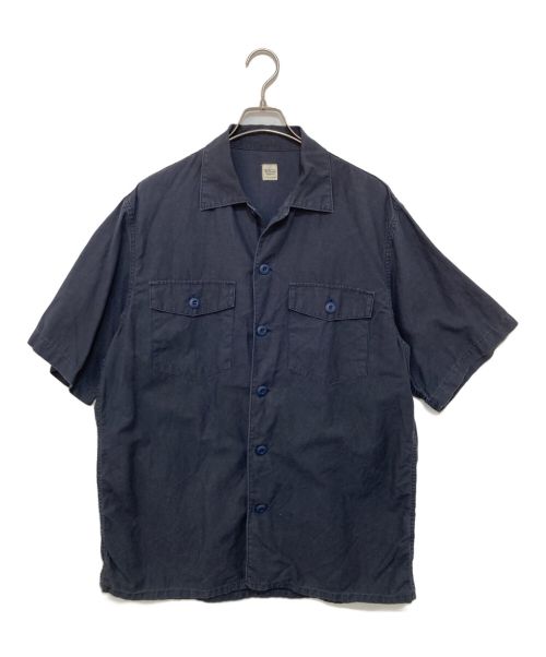 Ron Herman（ロンハーマン）Ron Herman (ロンハーマン) Cotton Linen Utility S/S Shirt ネイビー サイズ:Mの古着・服飾アイテム