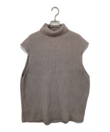 AURALEE（オーラリー）の古着「RIB KNIT TURTLE NECK VEST」｜グレー