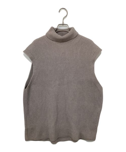 AURALEE（オーラリー）AURALEE (オーラリー) RIB KNIT TURTLE NECK VEST グレー サイズ:1の古着・服飾アイテム