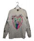 SAINT MICHAEL（セントマイケル）の古着「PINK HEART LS TEE」｜ホワイト