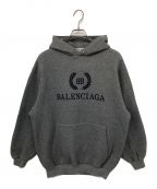 BALENCIAGAバレンシアガ）の古着「ロゴプリントパーカー」｜グレー