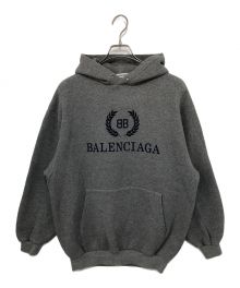 BALENCIAGA（バレンシアガ）の古着「ロゴプリントパーカー」｜グレー