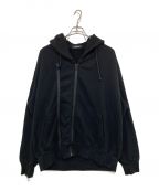 UNDERCOVERアンダーカバー）の古着「ダブルジップHOODIE」｜ブラック