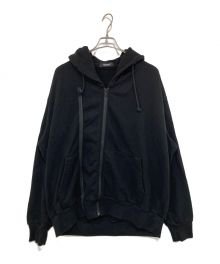 UNDERCOVER（アンダーカバー）の古着「ダブルジップHOODIE」｜ブラック