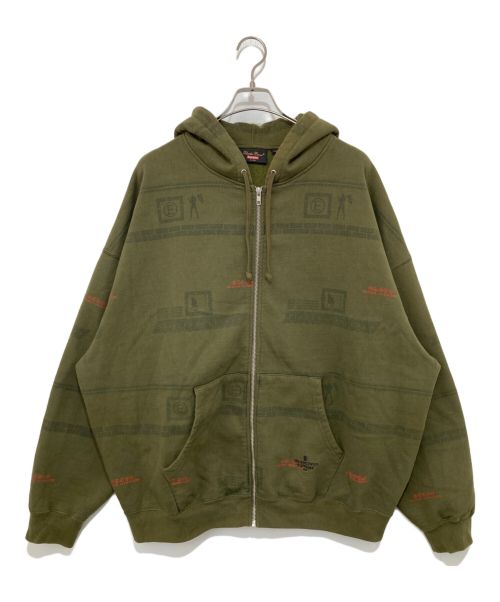 SUPREME（シュプリーム）SUPREME (シュプリーム) UNDERCOVER (アンダーカバー) ZIP UP HOODED SWEATSHIRT グリーン サイズ:XLの古着・服飾アイテム