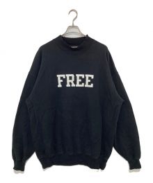 BALENCIAGA（バレンシアガ）の古着「FREEロゴ ダメージ加工 モックネックスウェット」｜ブラック