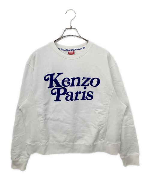 KENZO（ケンゾー）KENZO (ケンゾー) VERDY (ヴェルディ) フロッキープリントスウェット ホワイト サイズ:L 未使用品の古着・服飾アイテム