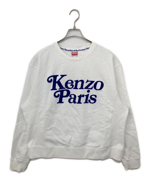 KENZO（ケンゾー）KENZO (ケンゾー) VERDY (ヴェルディ) フロッキープリントスウェット ホワイト サイズ:L 未使用品の古着・服飾アイテム