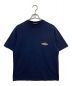 BALENCIAGA（バレンシアガ）の古着「BONJOUR LOGO Tシャツ」｜ネイビー