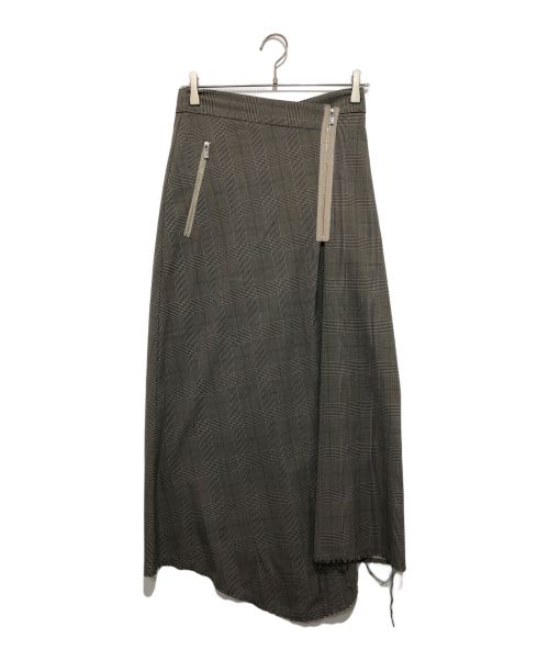 PRANKPROJECT（プランクプロジェクト）PRANKPROJECT (プランクプロジェクト) Asymmetry Suiting Skirt グレー サイズ:SIZE Freeの古着・服飾アイテム