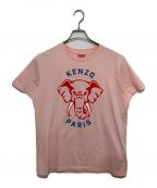 KENZOケンゾー）の古着「エレファントロゴプリントTシャツ」｜ピンク